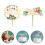 2Pcs Christmas Cake Insert Cards Themed Party Decorations 3