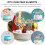 2Pcs Christmas Cake Insert Cards Themed Party Decorations 7