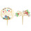 2Pcs Christmas Cake Insert Cards Themed Party Decorations 2