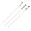 3pcs White Nylon Brushes: Eyeliner Eyebrow and Concealer Tools 1