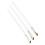 3pcs White Nylon Brushes: Eyeliner Eyebrow and Concealer Tools 4