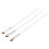 3pcs White Nylon Brushes: Eyeliner Eyebrow and Concealer Tools 2