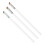3pcs White Nylon Brushes: Eyeliner Eyebrow and Concealer Tools 3