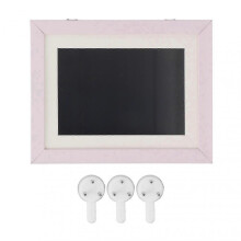 Kids Art Frame HDF Durable Magnetic Changeable Picture Frame with Storage Slot for Crafts Drawing Pink