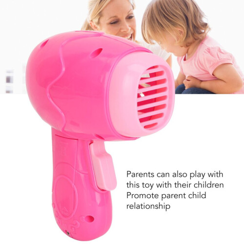Sèche-cheveux électronique rose pour poupée : améliore la coordination œil-main 2