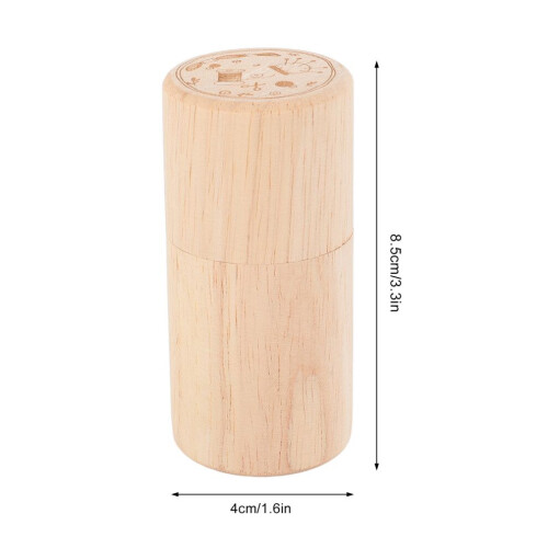 Coussin à épingles rond en bois de hêtre, grand format, 8,5 x 4 cm, usage multiple 1