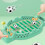 Futbolín interactivo de plástico, 23,1 x 12,5 x 3 cm, verde 4
