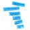 3 Set Handwriting Letter Cake Embosser DIY Plastic Molds for Cake Decorating 4