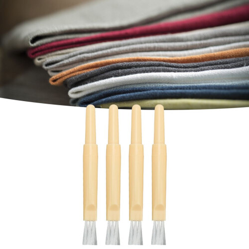 Portable Plastic Seam Thread Remover with Protective Brush - 4 Pack