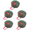 5 Pcs Christmas Wreath Storage Bag Premium Plastic Round 3
