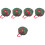 5 Pcs Christmas Wreath Storage Bag Premium Plastic Round 5