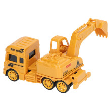 Spielzeug-Baufahrzeug Bagger, Schiebemodell aus Kunststoff, Geschenk für Kinder