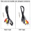 Cable AV Cable de vídeo AV para Raspberry Pi 2 Modelo B+ Plug And Play nuevo 3