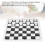Portable PU Leather Checkers Set – Foldable Board, Black, 35cm 4