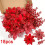 Plastic Christmas Floral Display Decorative Flower For-Red 4