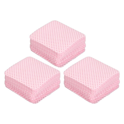 300 st ljusrosa bomullsservetter för nagellack, 3-pack 1