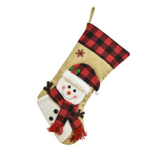 Roomy Holiday Stocking Decorative Gift Bag With 3D Embroidery-2