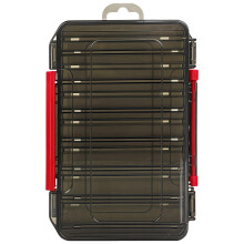 Fishing Tackle Box DoubleLayer Foldable Lure Storage Organizer, Durable Transparent Case Carry Handle, 7.7 x 4.3 Inch