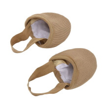 Hochwertiger Ballettschuh mit Nylon-Halbsohle für Tanz und Yoga, hautfarben, Größe L