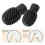 4pcs Silicone Stretchable Drumstick Silent Practice Tips, Black 4