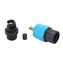 Blauwe adapter voor luchtventiel van paddleboard, 3,5 x 7 cm, nylonlegering en rubber