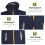 Con Cappuccio E Pile Navy Impermeabile 10