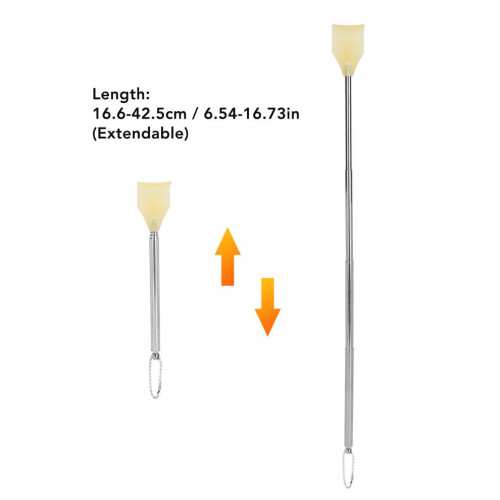 Extendable Stainless Steel Back Scratcher with Long Handle, 16.6-42.5cm 1