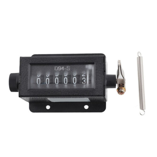 D94-S 6-Digit Resettable Mechanical Pulling Counter  Durable Tally Device UK 1
