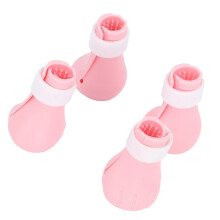 Silicone Cat Paw Covers for Bathing, Biting & Injection, Roseate