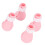 Silicone Cat Paw Covers for Bathing, Biting & Injection, Roseate 1