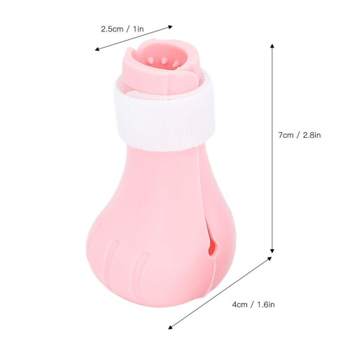 Silicone Cat Paw Covers for Bathing, Biting & Injection, Roseate 1