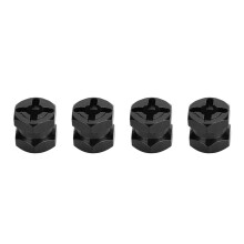 Adaptador hexagonal duradero de 4 piezas de 12 mm para coches RC 1/10, color negro