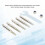 5 Pcs Chainsaw Sharpening Stone Set, Emery, 4mm Blade, M5 Thread 4