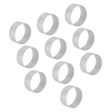 10pcs Stainless Steel Cake Molds Set, Circular Shape, Easy Cleansing