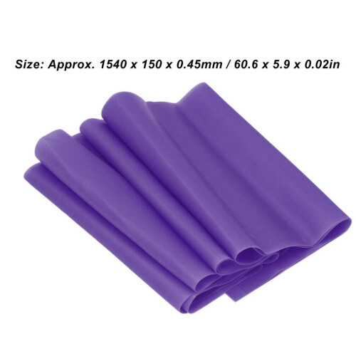 Elastic Bow Training Band Rubber Stretch Resistance 30lbs Purple 1