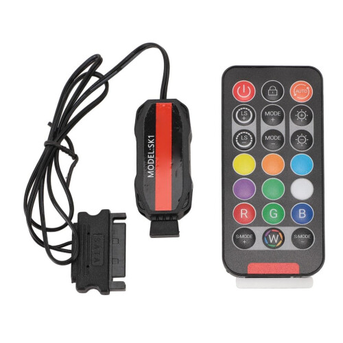 21-Key ARGB Fan Controller Compatible with 5V 3Pin LED Strips 1