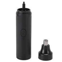 Wiederaufladbarer elektrischer Nasenhaartrimmer für Damen und Herren, 500 mAh, tragbar, schwarz
