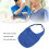 Cubierta de ducha para traqueotomía, transpirable e impermeable, protector de cuello, azul 3