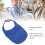Cubierta de ducha para traqueotomía, transpirable e impermeable, protector de cuello, azul 4