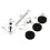 Durable Silver Aluminum Alloy Cymbal Stacker with Felt Attachment 2