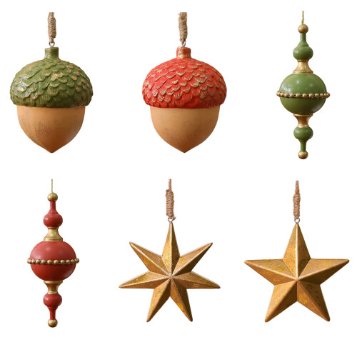 User Friendly Wood Star Shape Christmas Hanging-Polygonal Star 1