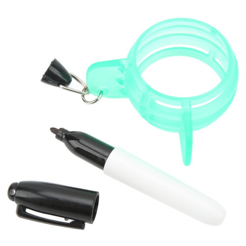 Circle Golf Ball Line Marker 360 Alignment Tool with Pen, Green 1