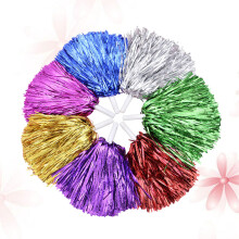 6Stk Kunststoff Tanzpompons Für Cheerleader Kostüm Zubehör Set