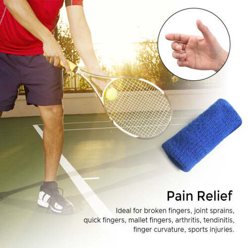 Stretchable Finger Protectors for Injuries, 10 PCS, Black/Blue/Red 1