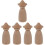 5St Khaki Peg Onbewerkt Kids Creatief Speelgoed 7