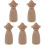 5St Khaki Peg Onbewerkt Kids Creatief Speelgoed 4
