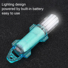 Señuelo de pesca LED azul impermeable, luz subacuática, atractiva lámpara de pesca intermitente.