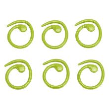 50 Stück grüne spiralförmige Maschenmarkierer aus Metall für Stricken und Bastelarbeiten