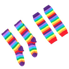 2 Rainbow Strips Handschoenen En Set Vrouwen