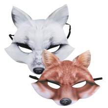 6 Halbgesicht Maske Mit Flexiblen Band Für Halloween Karneval